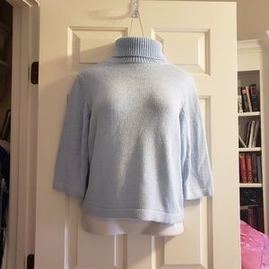 COPY - Liz Claiborne Mock Neck Sweater -Sky Blue